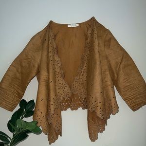 Tan suede jacket
